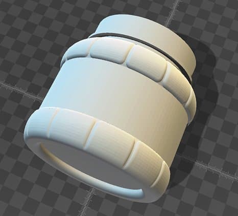 3D-модель ПЭТ-банки с рёбрами жёсткости, этап проектирования упаковки